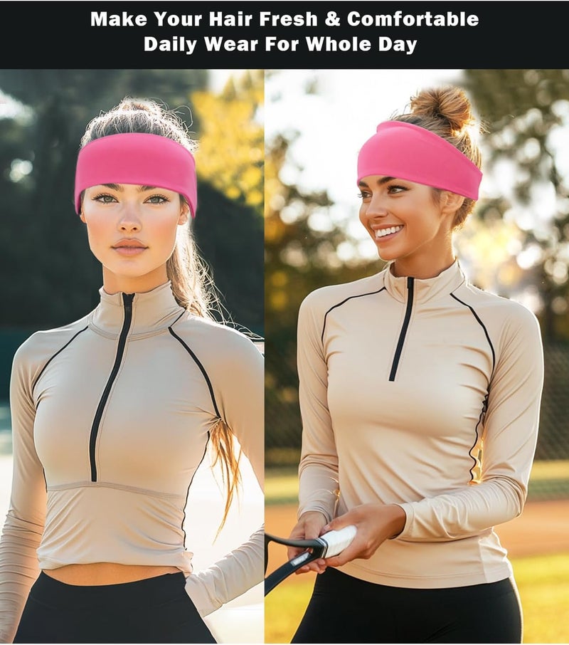 Supeniu Headband for Men & Women, Sweat Wicking Sports Sweatband Headbands, Workout Running Training Yoga Basketball Hairband - Image 5